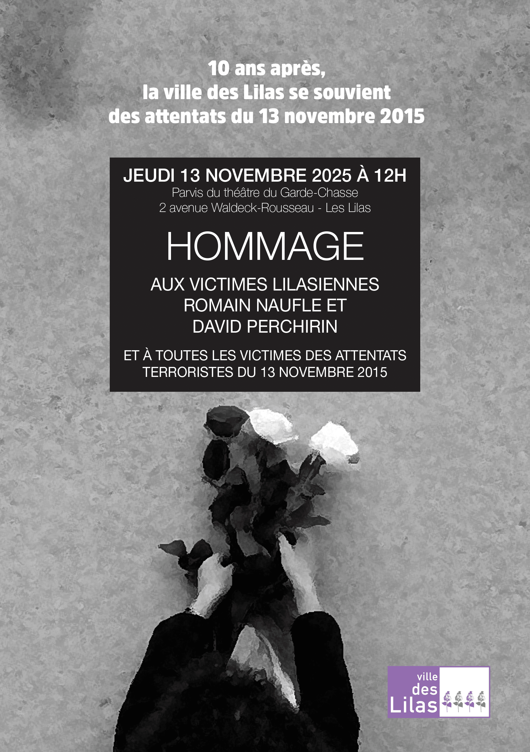 Hommage aux victimes des attentats du 13 novembre 2015
