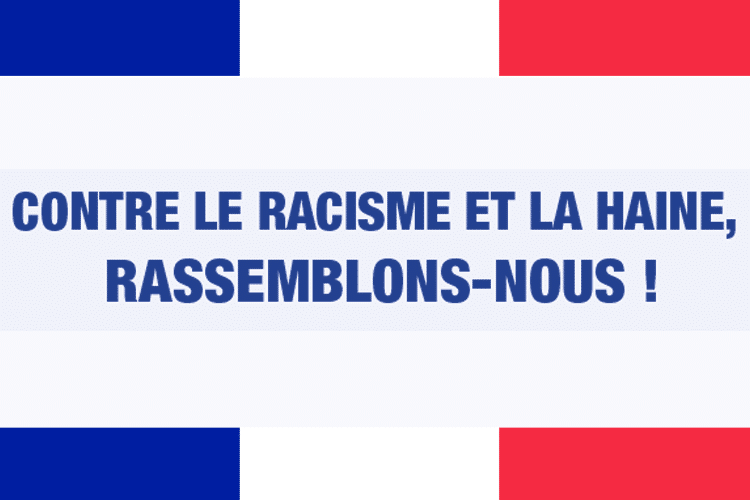 Rassemblement contre le racisme et la haine