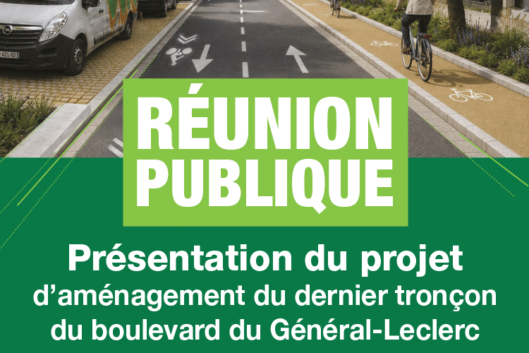 Réunion publique - Présentation du projet d’aménagement du boulevard du Général-Leclerc