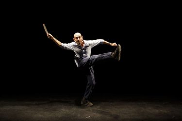 FRANCE. Paris, the 25th of october 2024. Eric Feldman, actor and writer is performing a one man show at the Rond-Point des Champs Elysées theater. Title of his piece: "On ne jouait pas à la pétanque dans le guetto de Varsovie".
